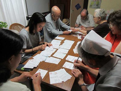 信徒の友、お礼状書き
